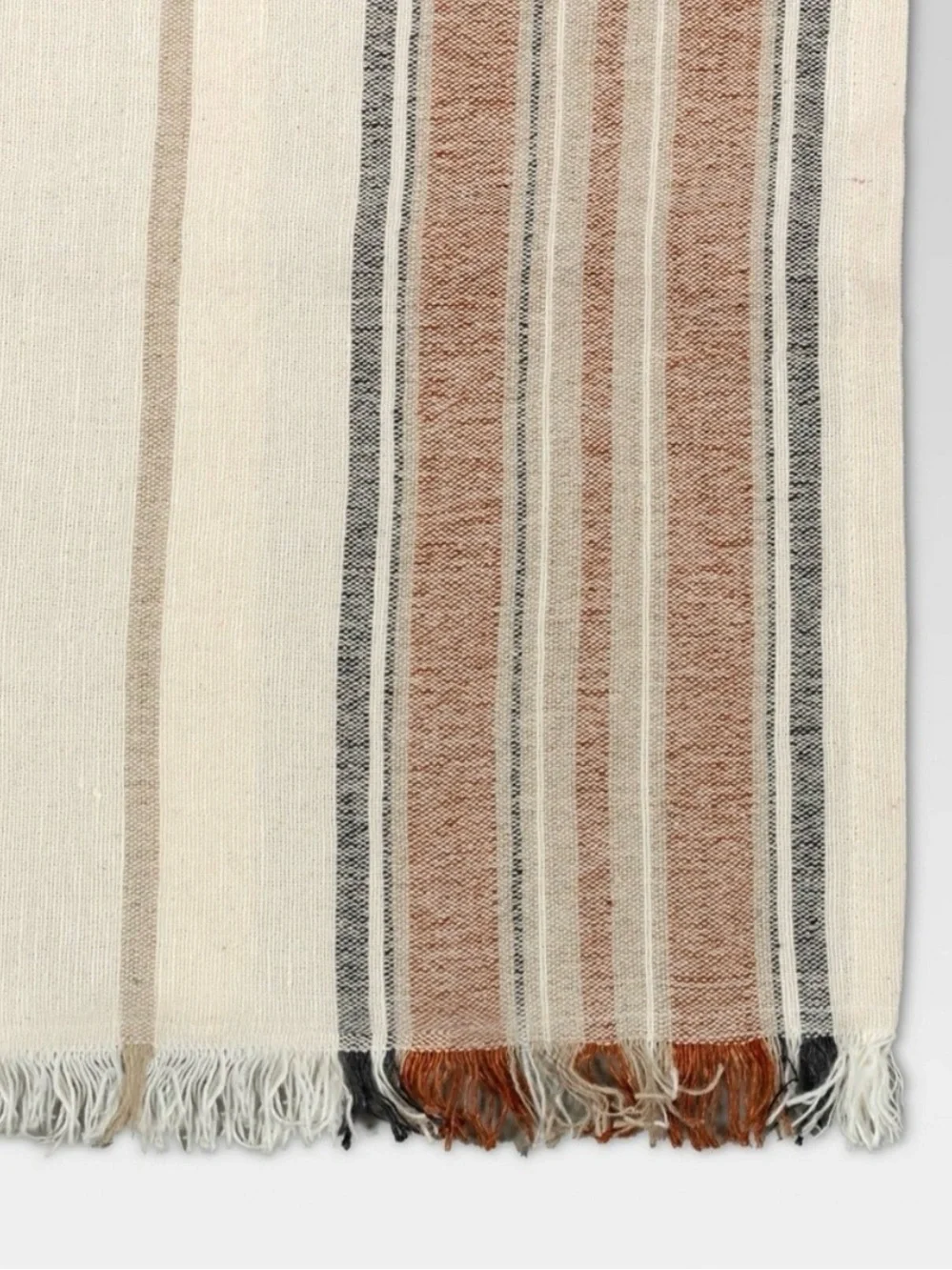 Threshold Cotton Striped Table Runner  Size 14” x 72”